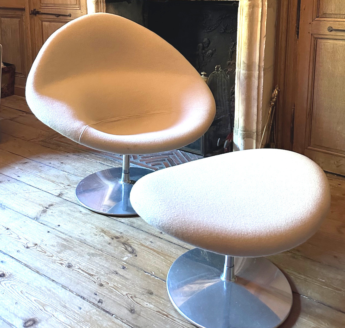 Pierre Paulin Armchair And Footrest