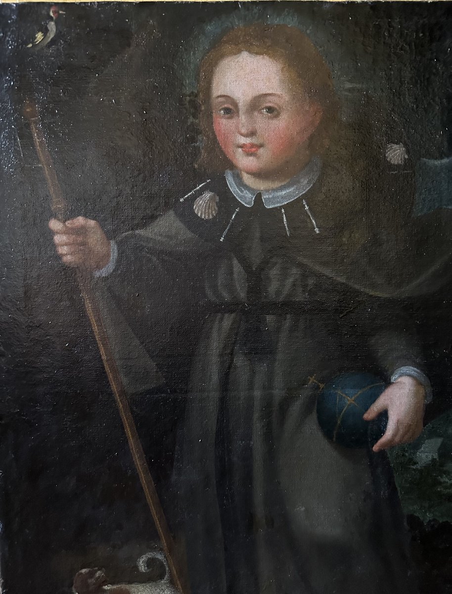 18th-century Pilgrim Painting-photo-2