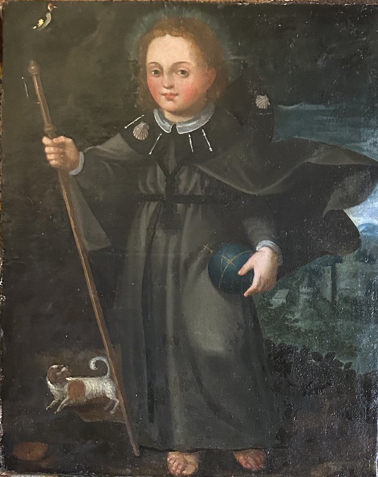 18th-century Pilgrim Painting