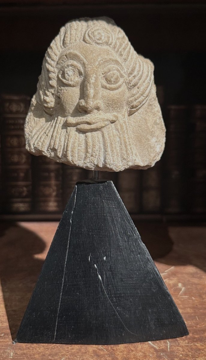Archaic Phoenician Marble Head 