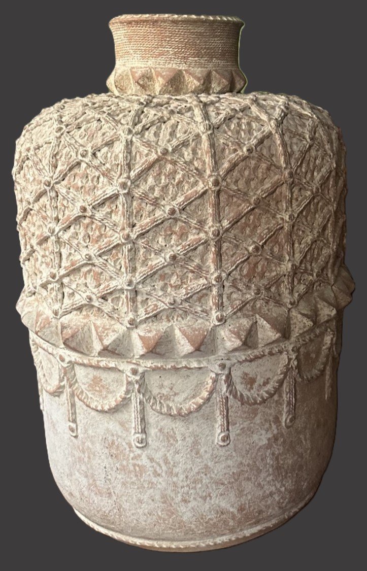Terracotta Lamp Base By Jouhanneau-photo-2