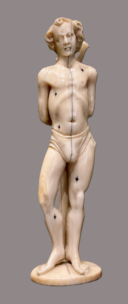 St. Sebastian, Ivory, 17th Century-photo-2
