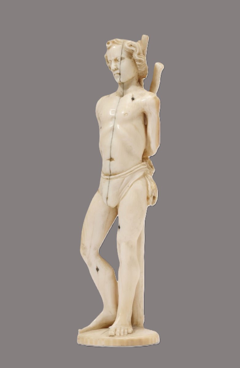 St. Sebastian, Ivory, 17th Century-photo-3
