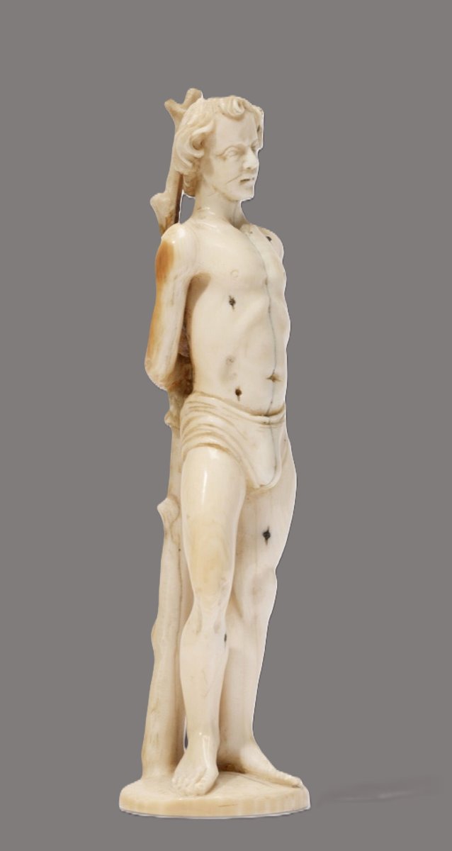 St. Sebastian, Ivory, 17th Century-photo-4