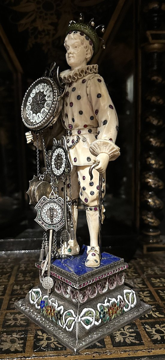 Paire de personnages viennois XIXème-photo-4
