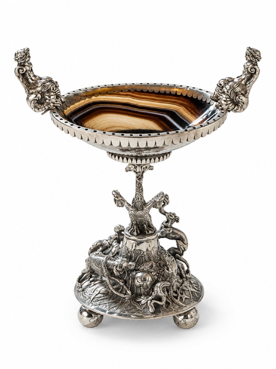 Agate And Solid Silver Cup-photo-2