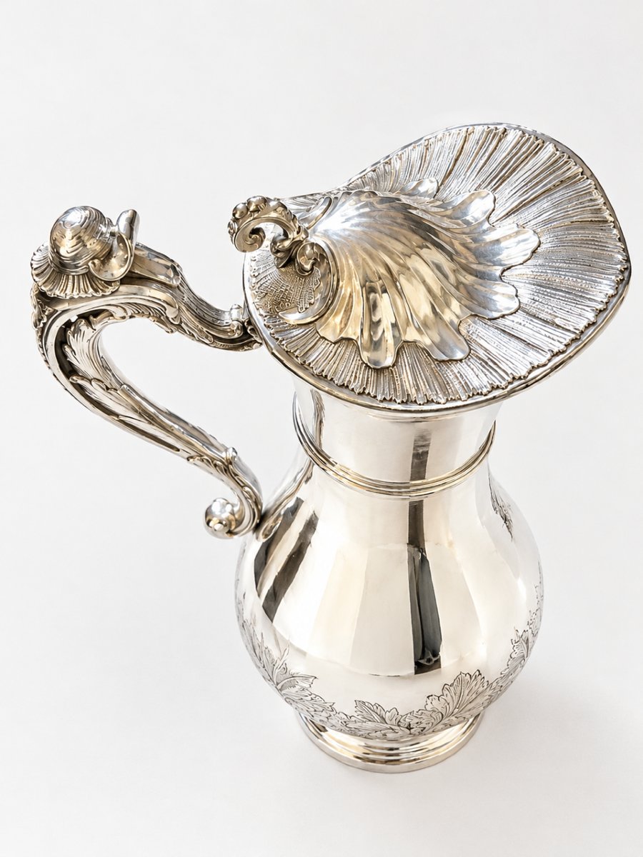 Solid Silver Ewer And Basin-photo-1