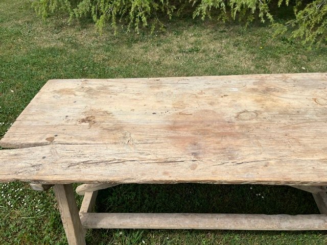 Farmhouse Table With Benches-photo-4