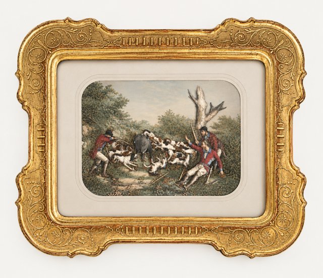 Pair Of Hunting Paintings-photo-3
