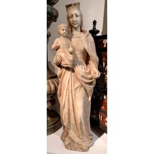 Grande Vierge En Albâtre 