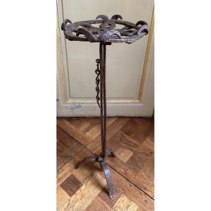 Réchaud de cheminée en fer forgé
