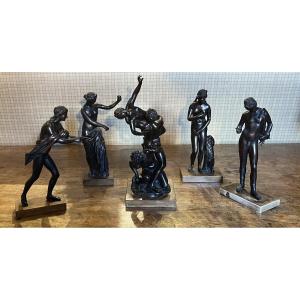 Set Of Bronze Statuettes