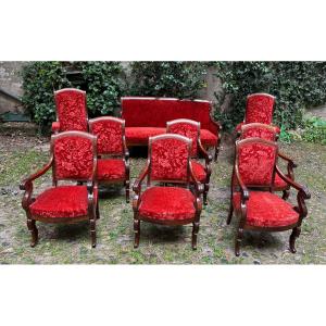 Salon Restauration en acajou