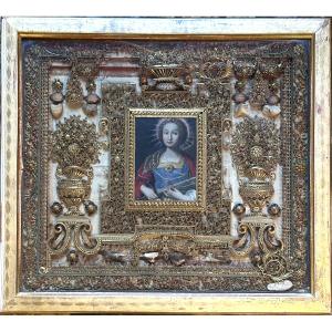 18th-century Paper Filigrees Reliquary