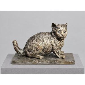 Chat en bronze de Vienne