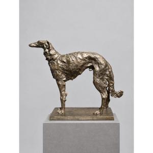 Lévrier Barzoï en bronze