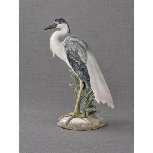Héron en porcelaine 