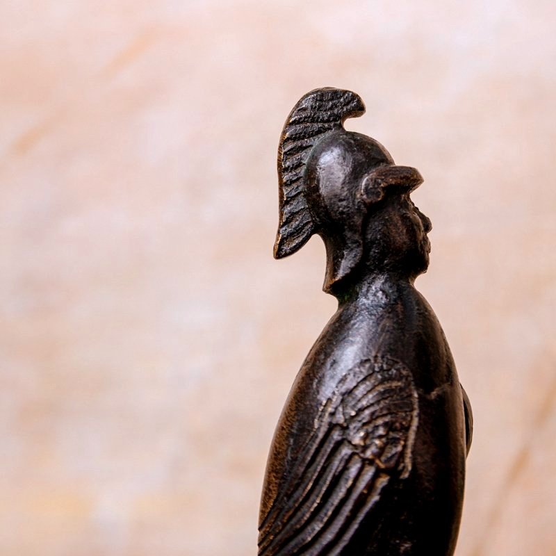 Sujet Bronze Représentant Harpie - XIXème Siècle - Objet De Curiosité-photo-4