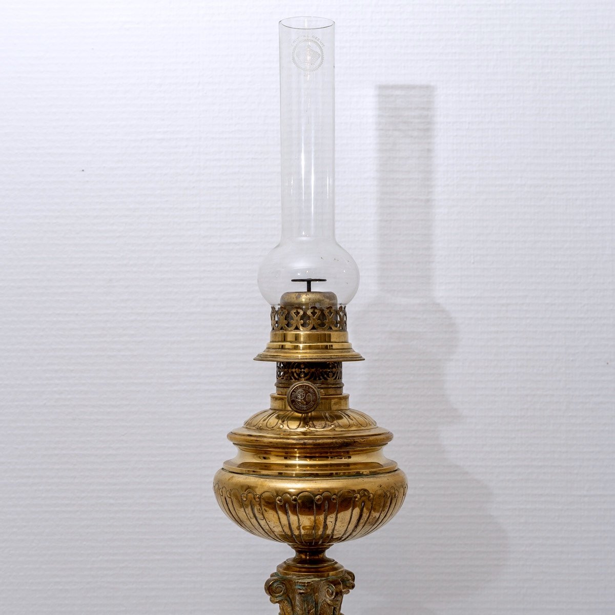 Importante Lampe à Pétrole Bronze - XIXème Siècle - Napoléon III-photo-2