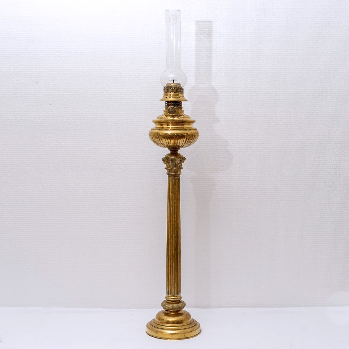Importante Lampe à Pétrole Bronze - XIXème Siècle - Napoléon III