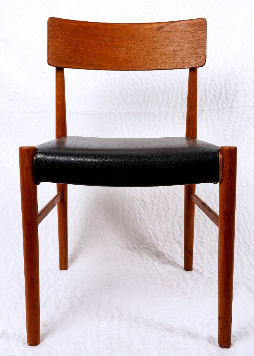 Set Of 4 Dining Room Chairs - Attributed To Niels Otto Møller - Period: 20th Century-photo-2