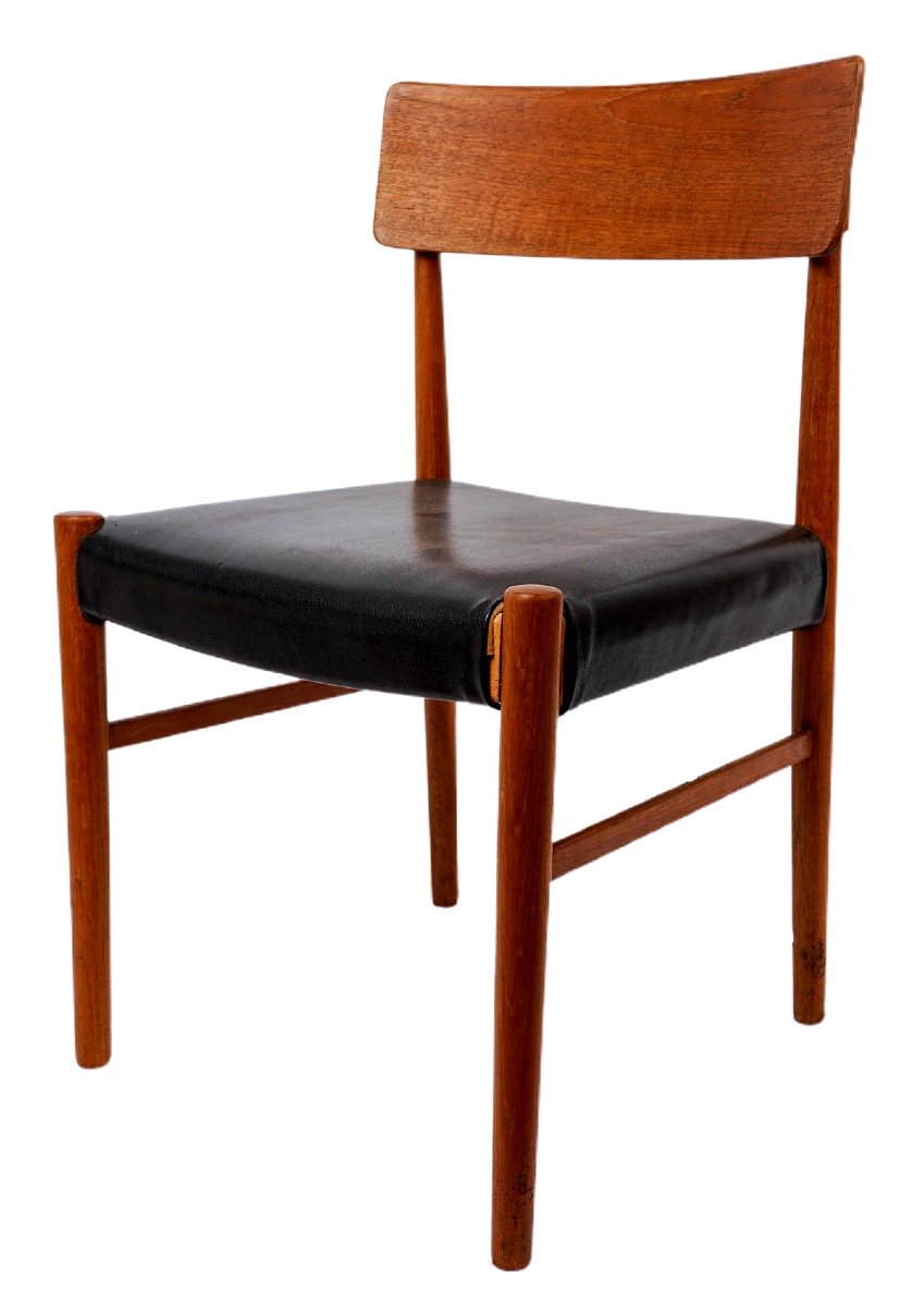 Set Of 4 Dining Room Chairs - Attributed To Niels Otto Møller - Period: 20th Century-photo-4