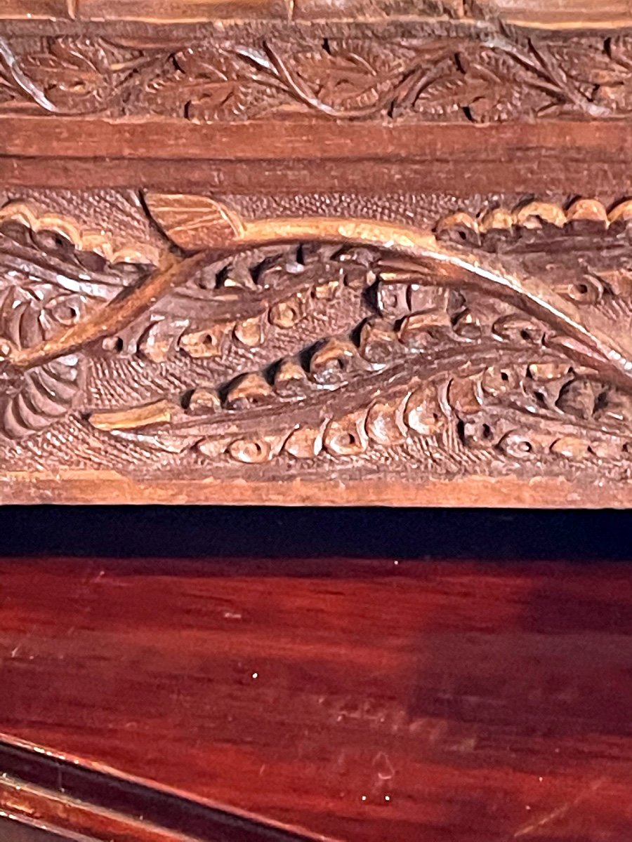 Exceptional Old Huanghuali Wood Box From North Vietnam - Art Deco-photo-4