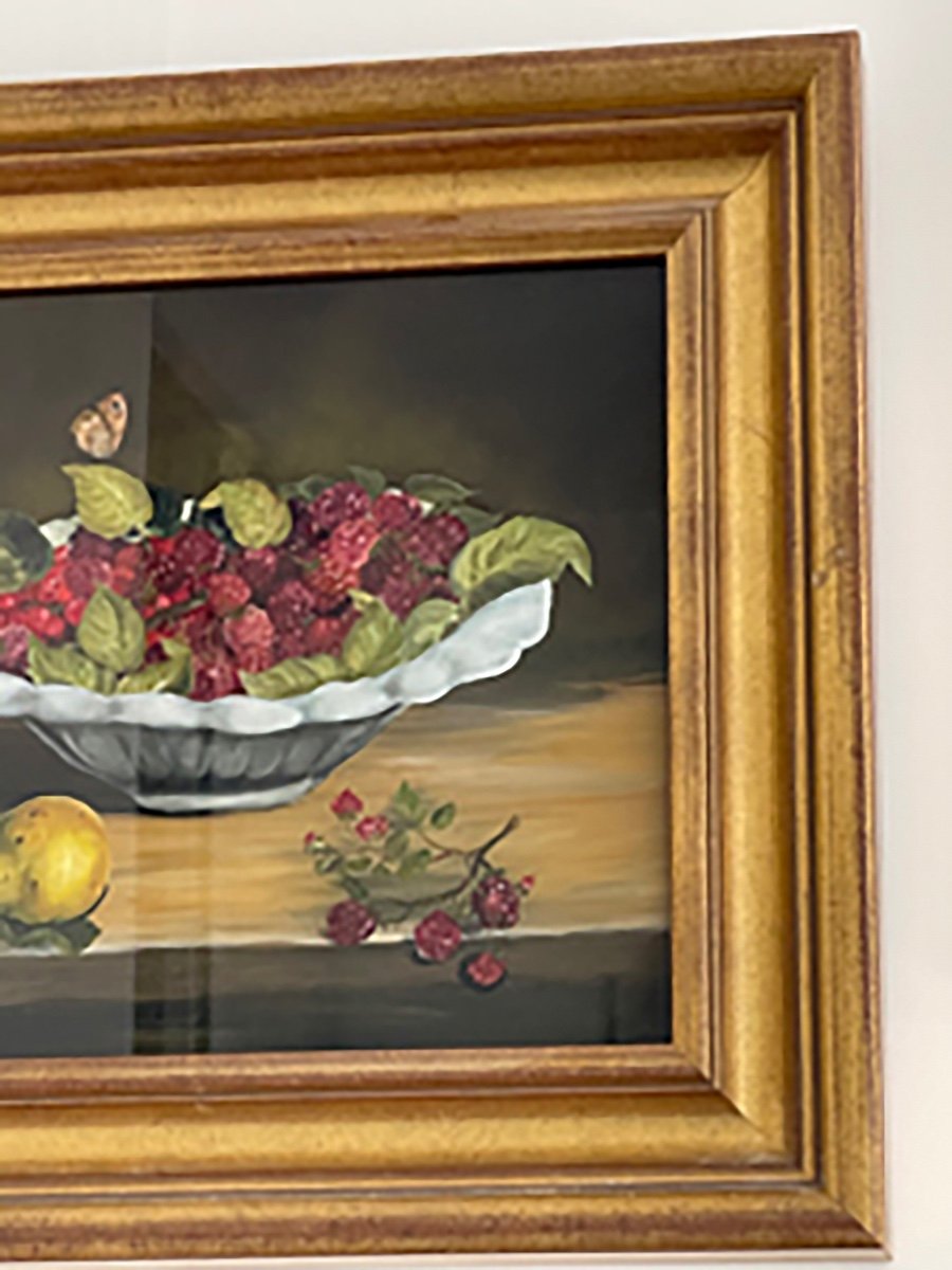 Oils On Realistic Panel - Still Life - Mid XIXth Century - Circa: 1850 - 1870-photo-2