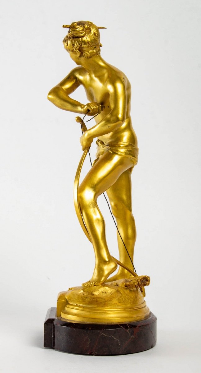 Gilt Bronze Group - Sarpédon - Signed: Henri Peinte - Period: XIXth-photo-3