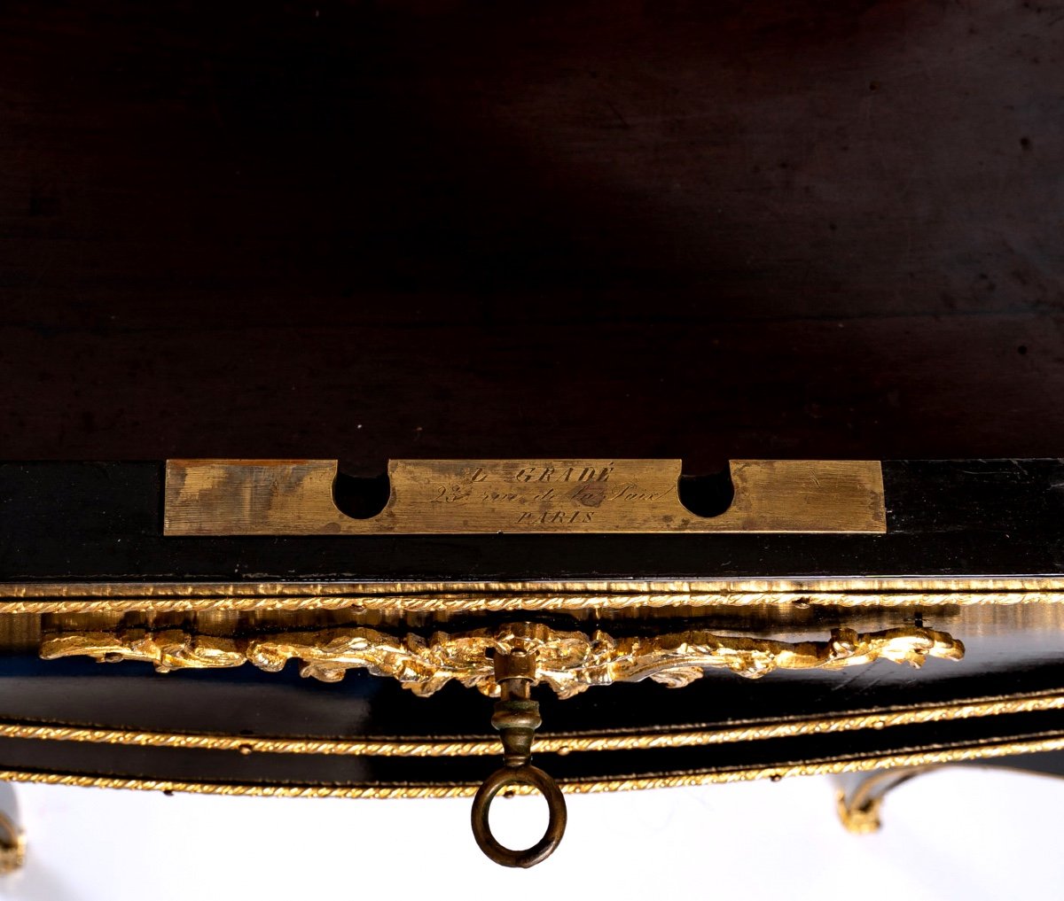 Boulle Work Table - Stamped: L.gradé & Pelcot - Period: XIXth-photo-1