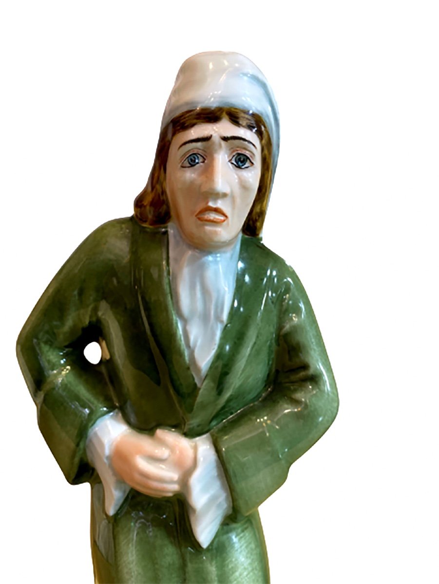 Limoges Porcelain - Argan Statue - The Imaginary Invalid - Period: Early 20th Century-photo-2