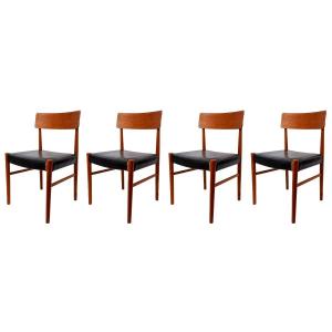 Set Of 4 Dining Room Chairs - Attributed To Niels Otto Møller - Period: 20th Century