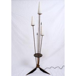 Floor Lamp - French Maison Lunel - Designer: René Mathieu - Period: 20th Century