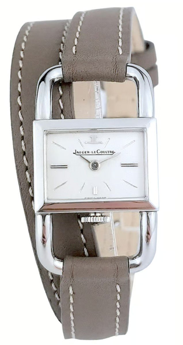Jaeger-lecoultre - Etrier - Acier/cuir étoupe - 20 Mm (femme)