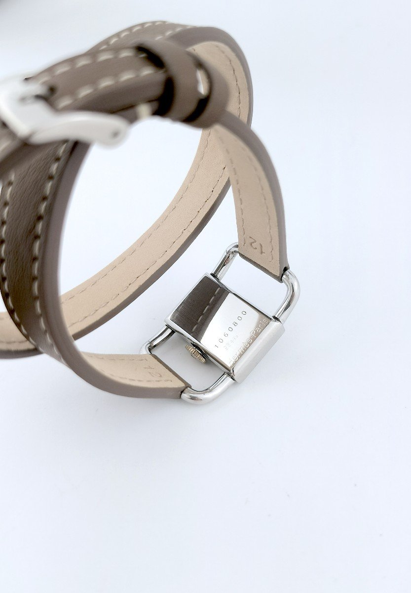 Jaeger-lecoultre Pour Hermès - Stirrup - Steel - 23 Mm (medium, Woman)-photo-1