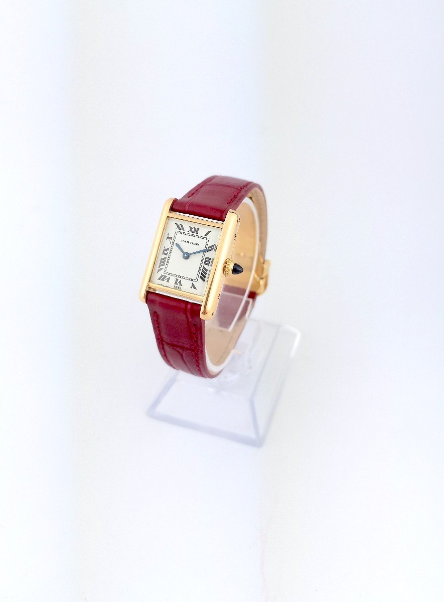 Montre Cartier - Tank Louis Cartier - Or Jaune - Mécanique - 20 Mm (femme)-photo-2