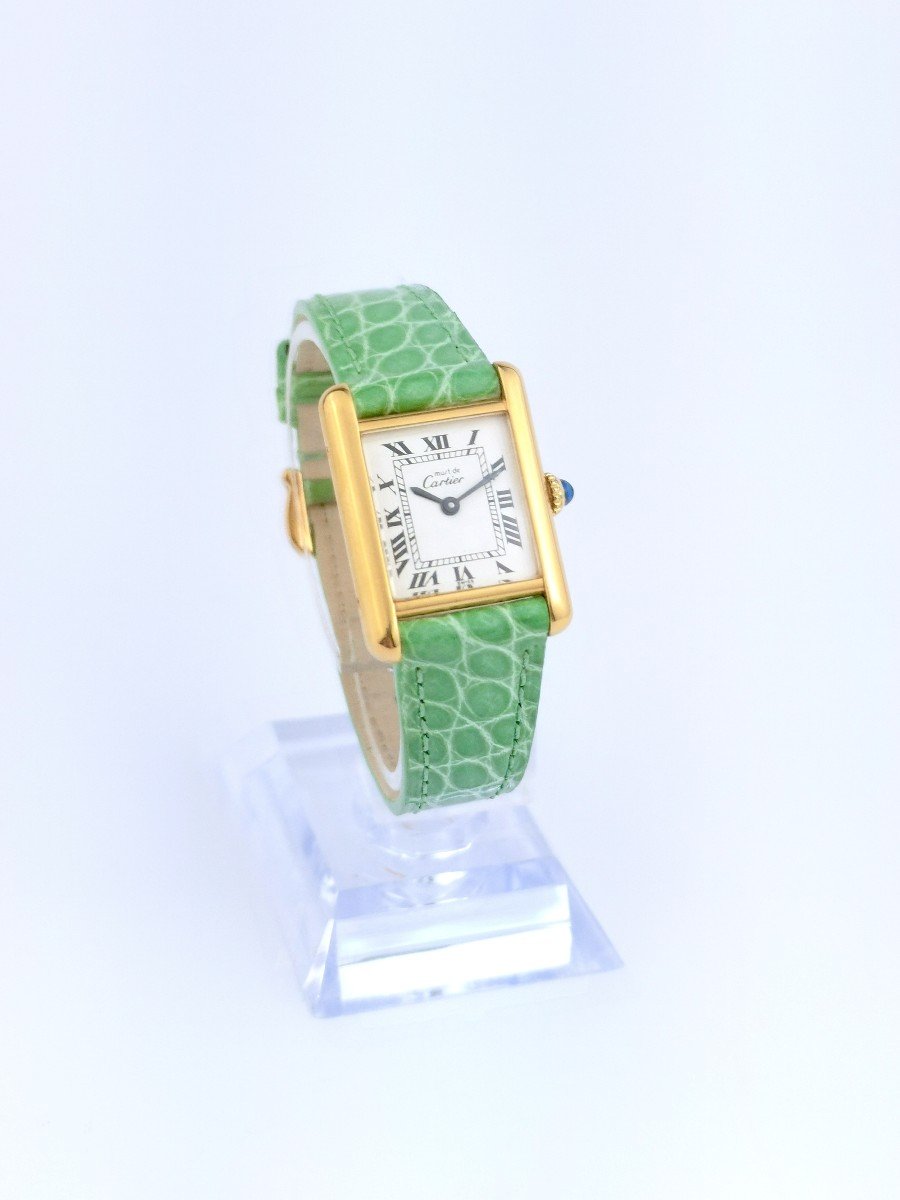 Cartier - Must Tank - Vermeil - Cadran Ivoire - 20 Mm (femme)-photo-2