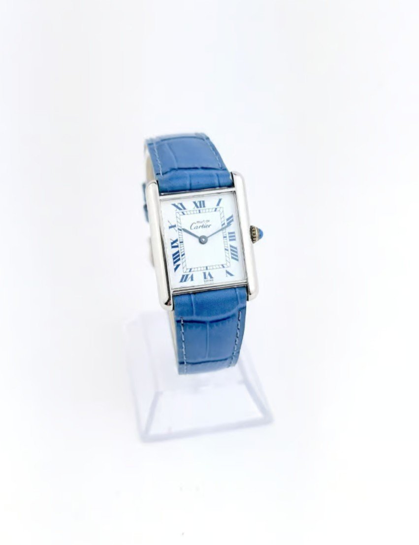 Cartier - Must Tank - Argent - 23 Mm (unisexe)-photo-3