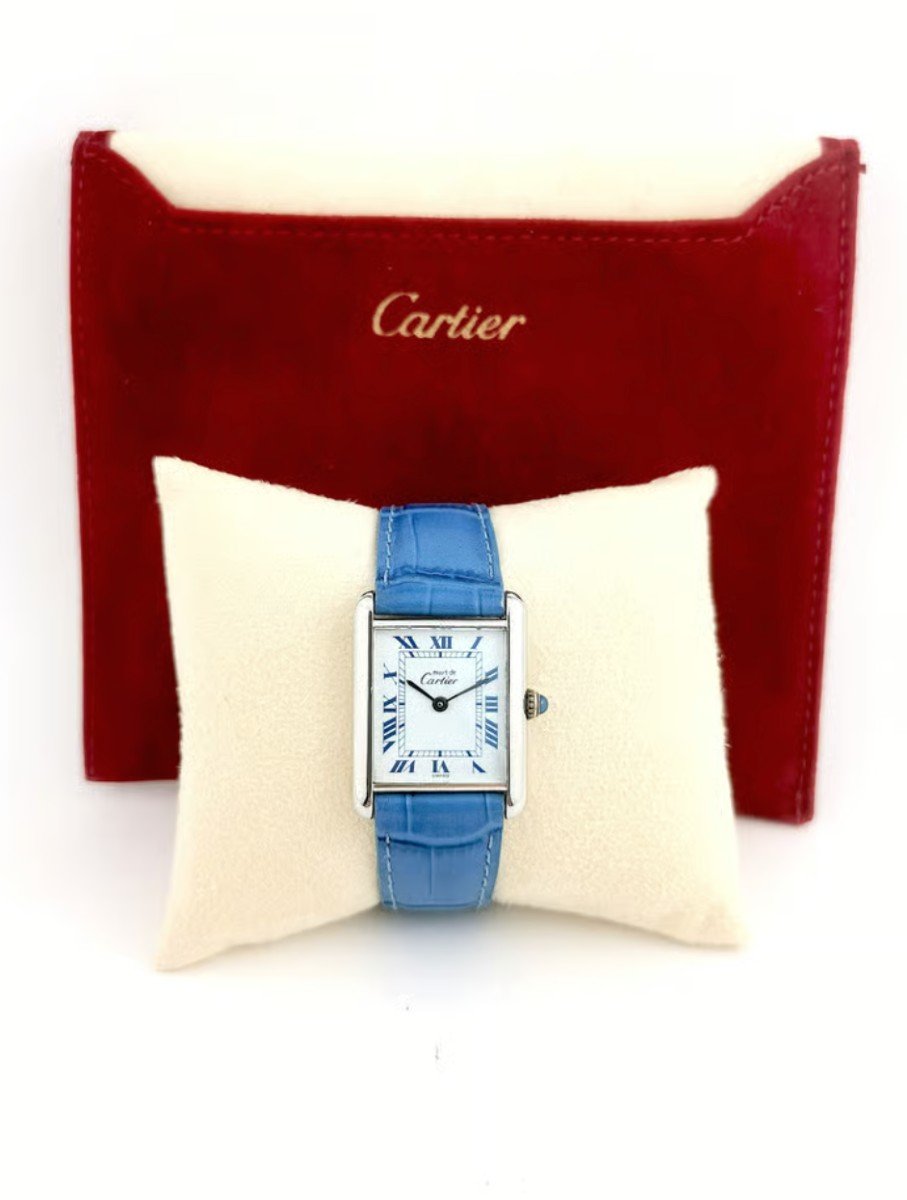 Cartier - Must Tank - Argent - 23 Mm (unisexe)-photo-6