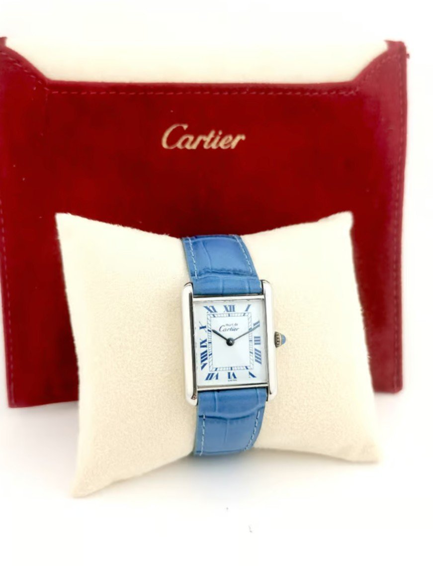 Cartier - Must Tank - Argent - 23 Mm (unisexe)-photo-8