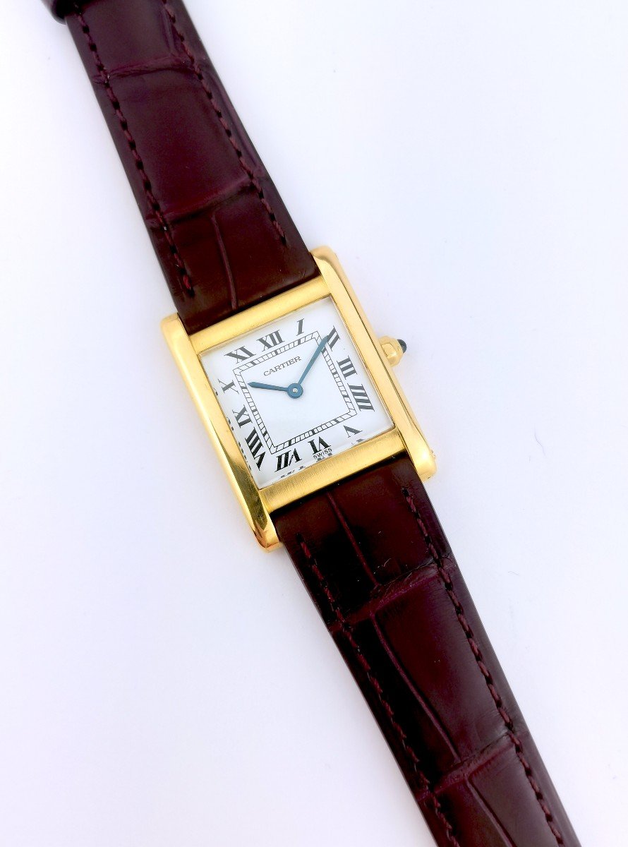 Montre Cartier - Tank Normale - Or Jaune - Quartz - Grand Modèle (unisexe)-photo-1