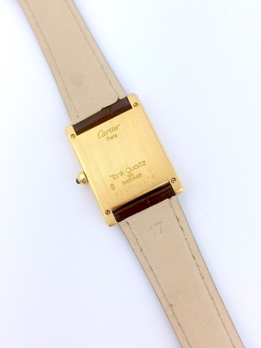 Montre Cartier - Tank Normale - Or Jaune - Quartz - Grand Modèle (unisexe)-photo-2
