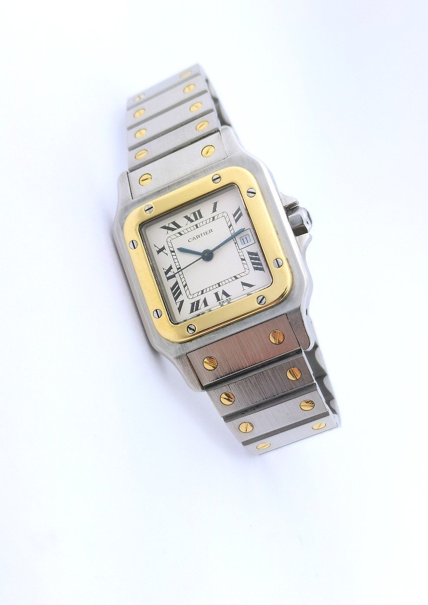 Cartier - Santos Carrée - Or/acier - Automatique - 29 Mm (unisexe)-photo-2