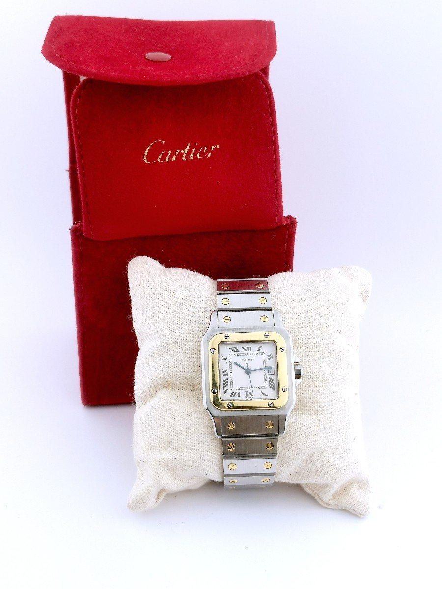 Cartier - Santos Carrée - Or/acier - Automatique - 29 Mm (unisexe)-photo-5