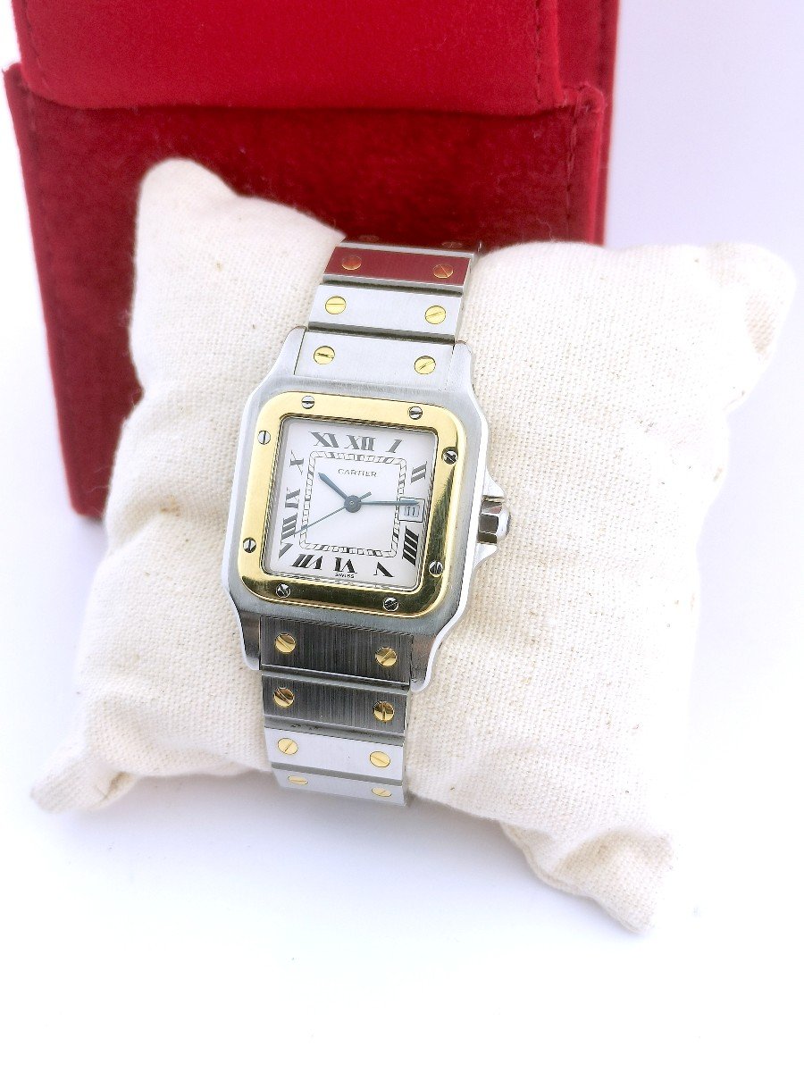 Cartier - Santos Carrée - Or/acier - Automatique - 29 Mm (unisexe)-photo-6