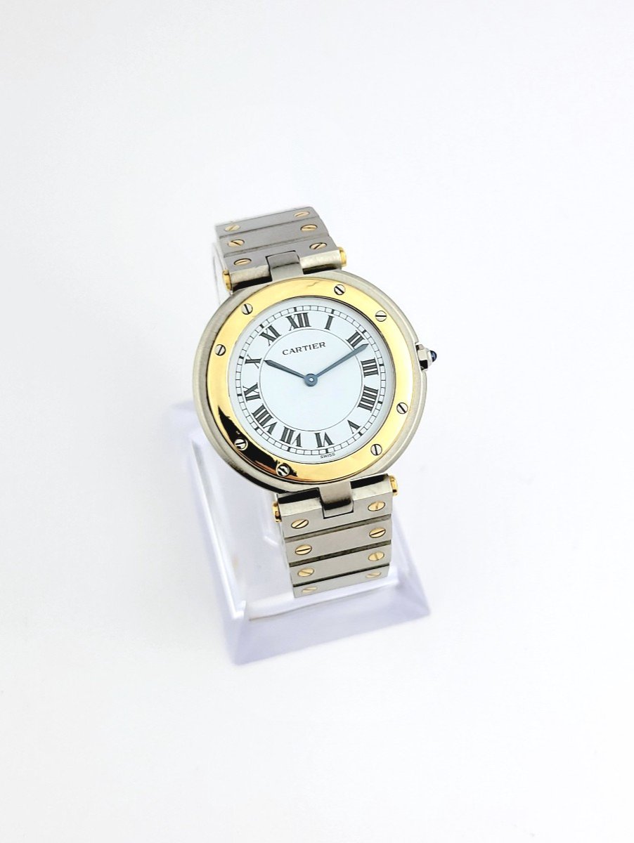 Montre Cartier - Santos Vendôme - Or et acier - GM (unisexe)-photo-1