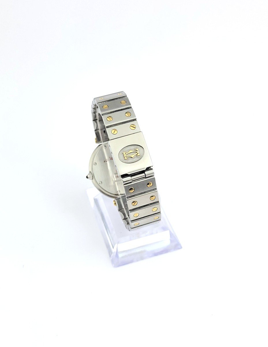 Montre Cartier - Santos Vendôme - Or et acier - GM (unisexe)-photo-3