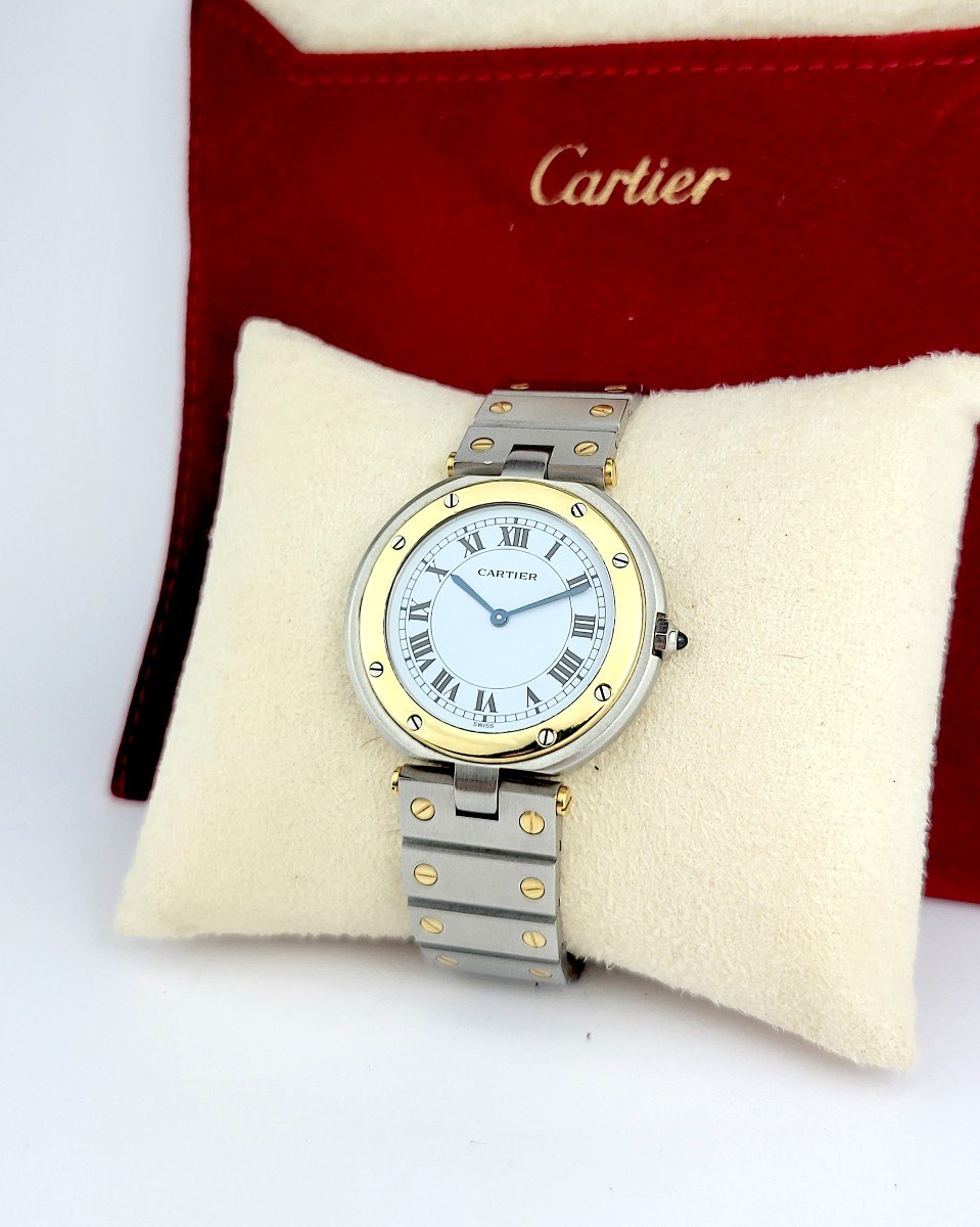 Montre Cartier - Santos Vendôme - Or et acier - GM (unisexe)-photo-6