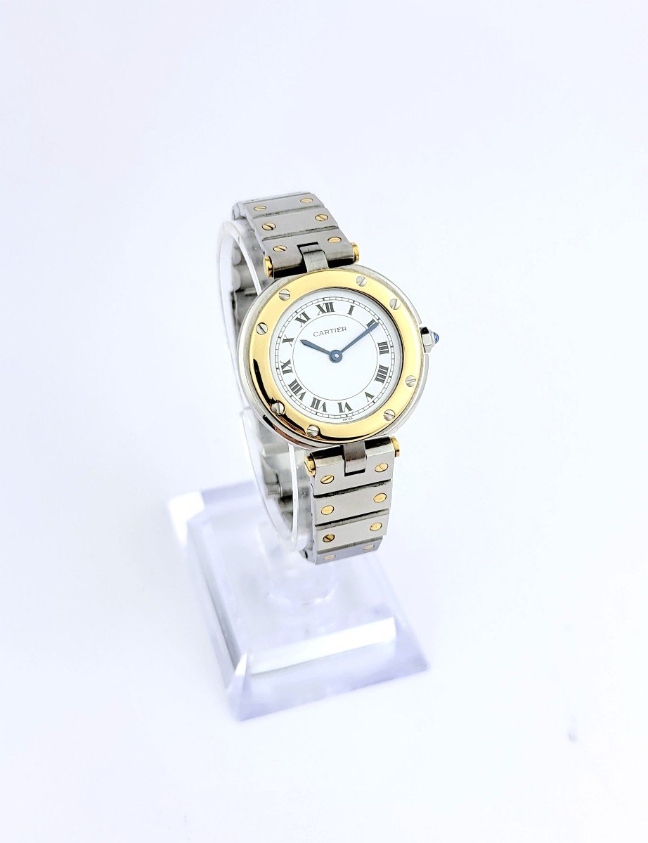 Montre Cartier - Santos Vendôme - Or Et Acier - Petit Modèle (femme)-photo-1