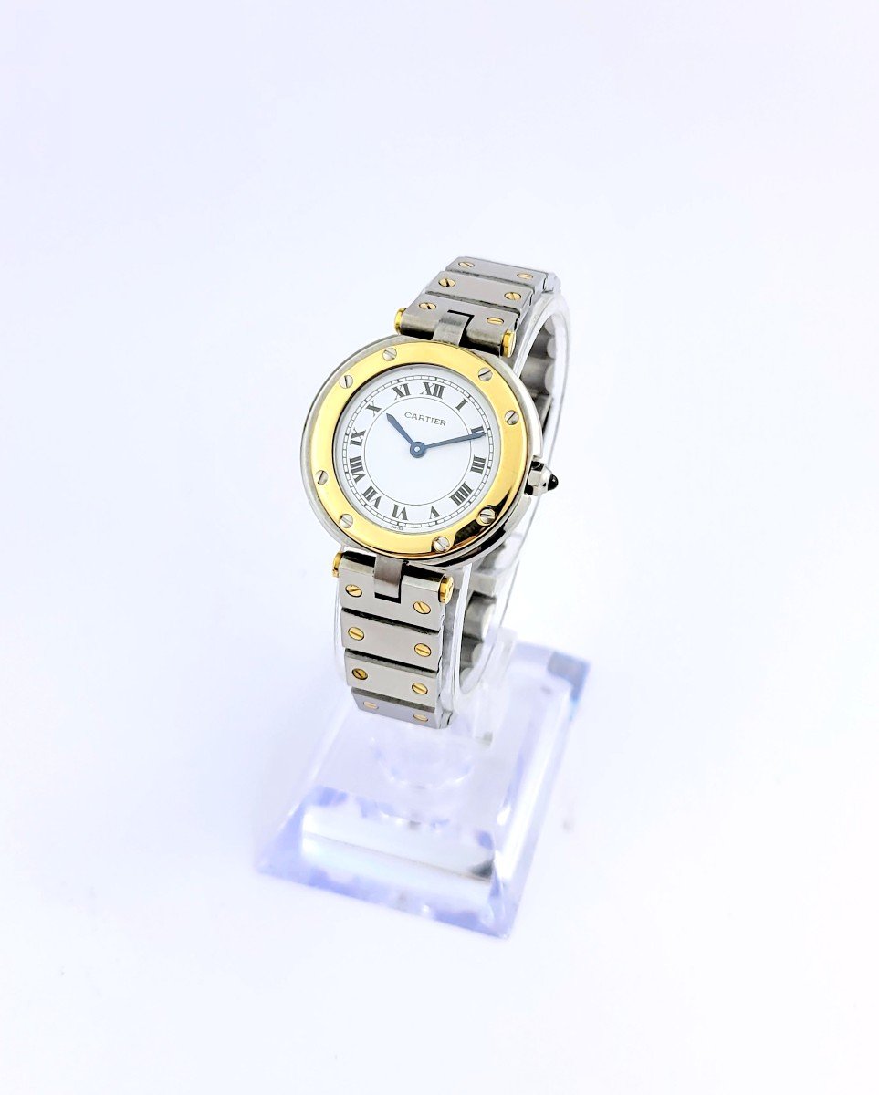 Montre Cartier - Santos Vendôme - Or Et Acier - Petit Modèle (femme)-photo-2